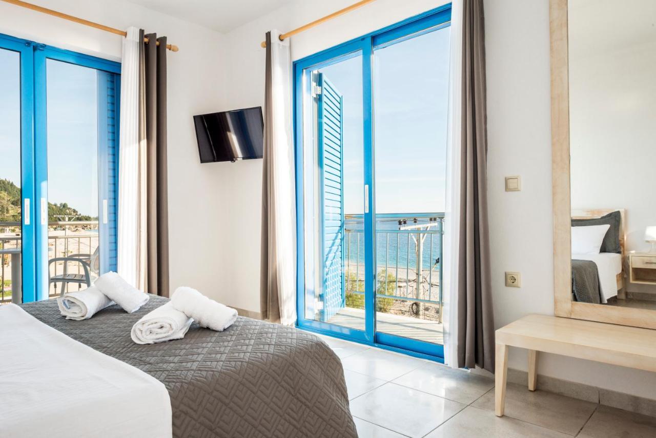 Blue Horizon Hotel Himare Bagian luar foto